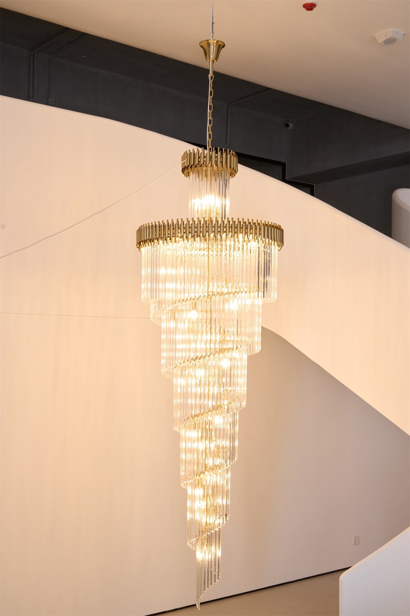 Crystal Spiral Chandelier