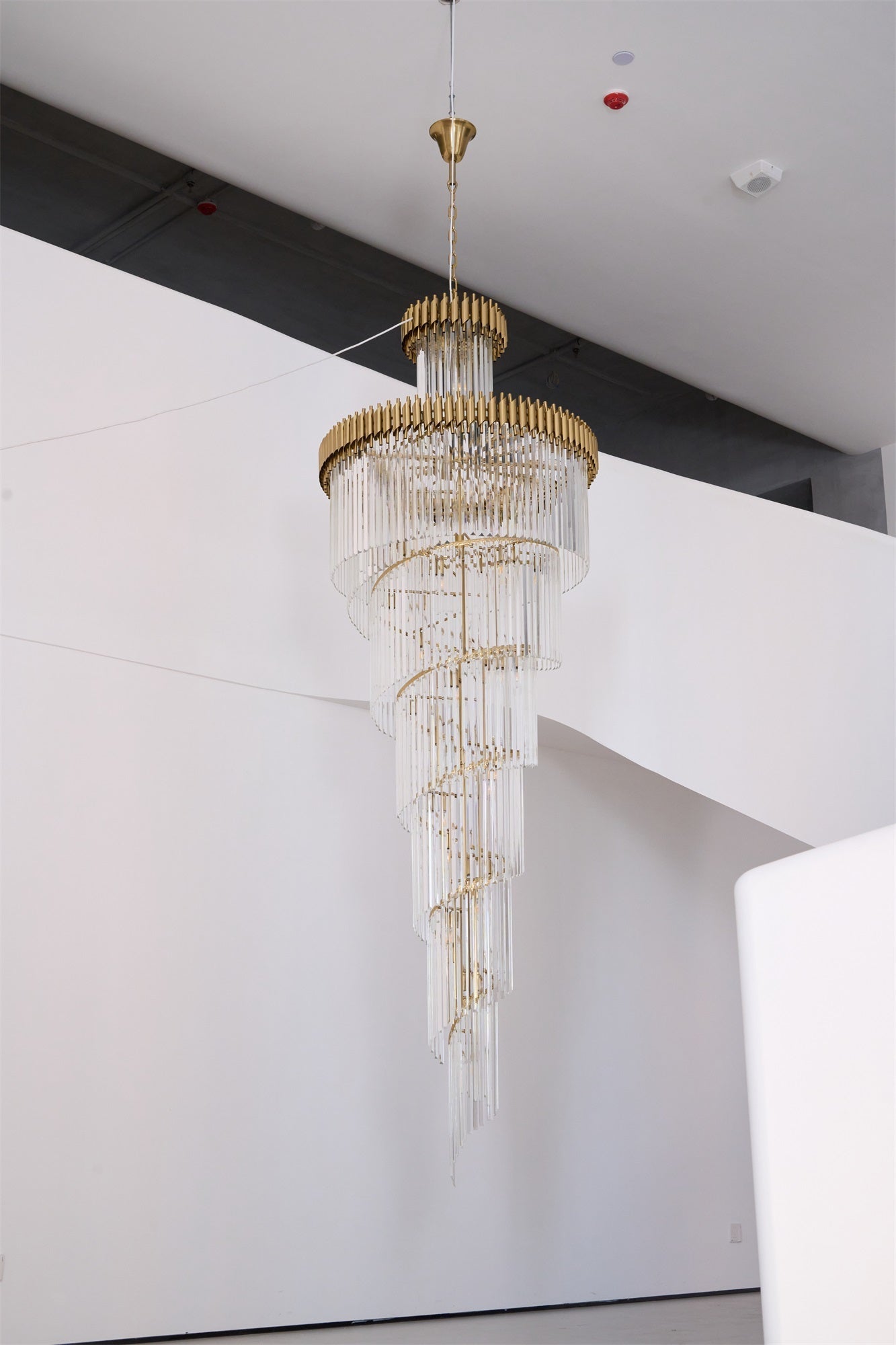 Crystal Spiral Chandelier