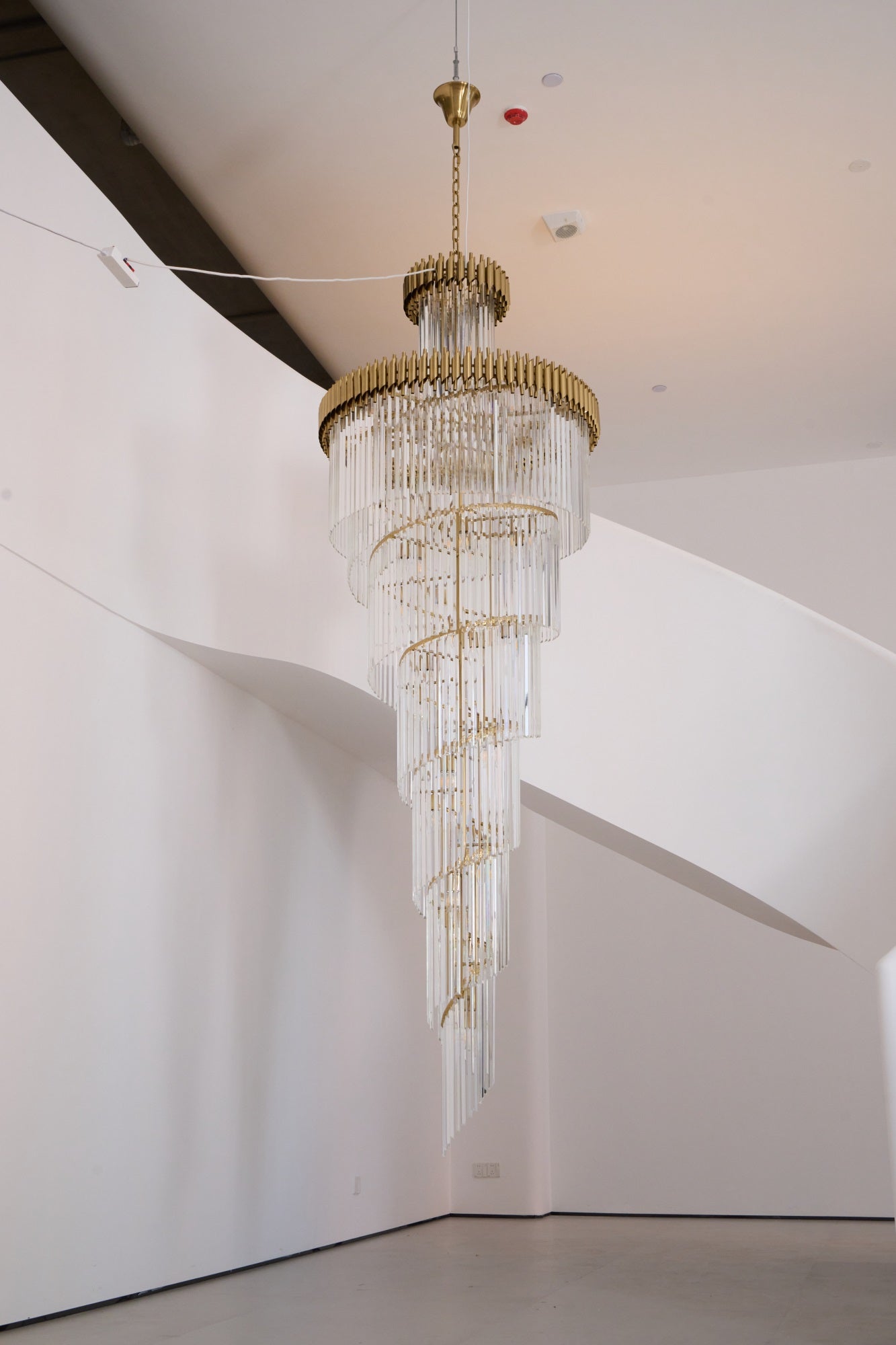 Crystal Spiral Chandelier