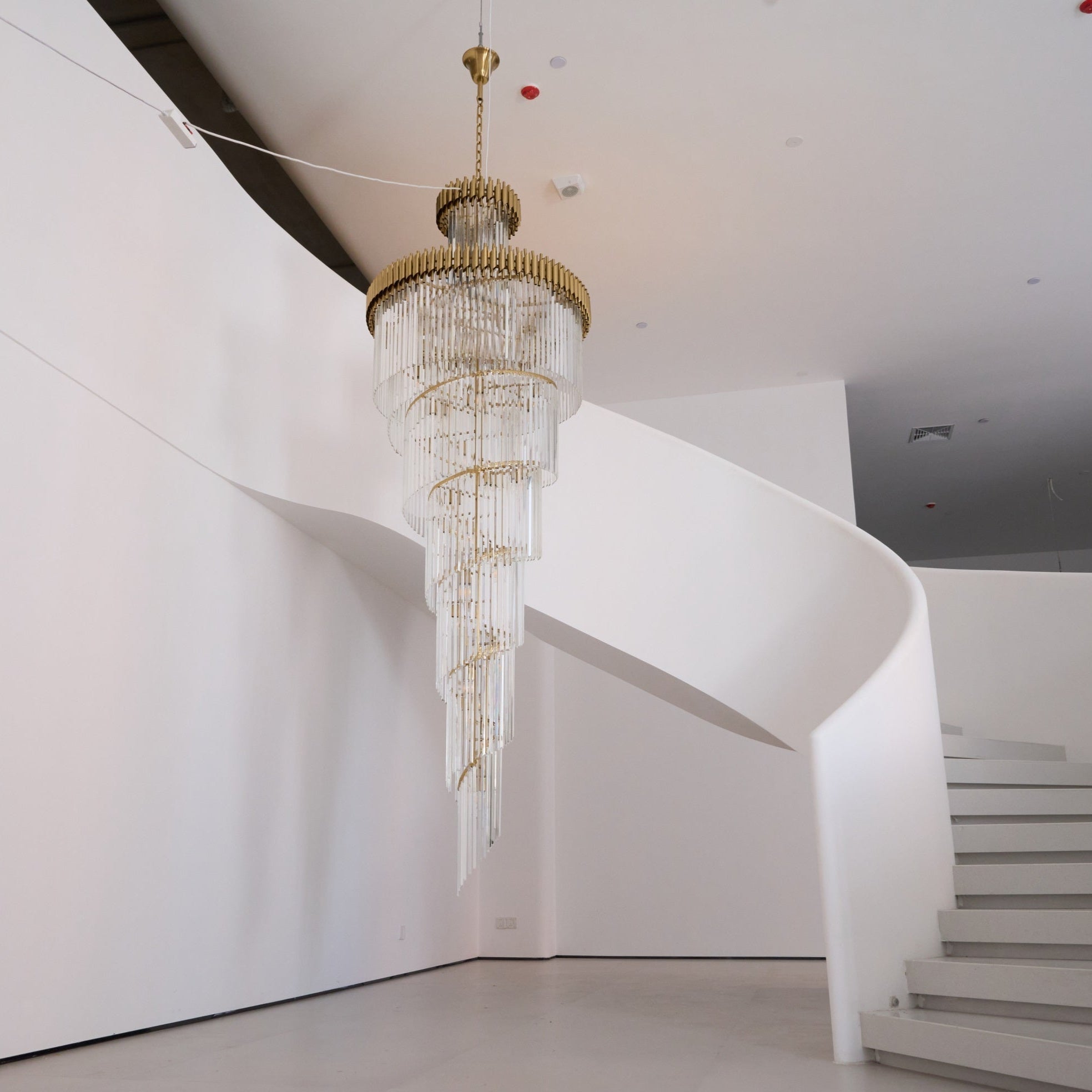Crystal Spiral Chandelier