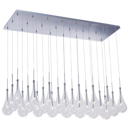 Larmes 24 Light Linear Suspension Ceiling Light
