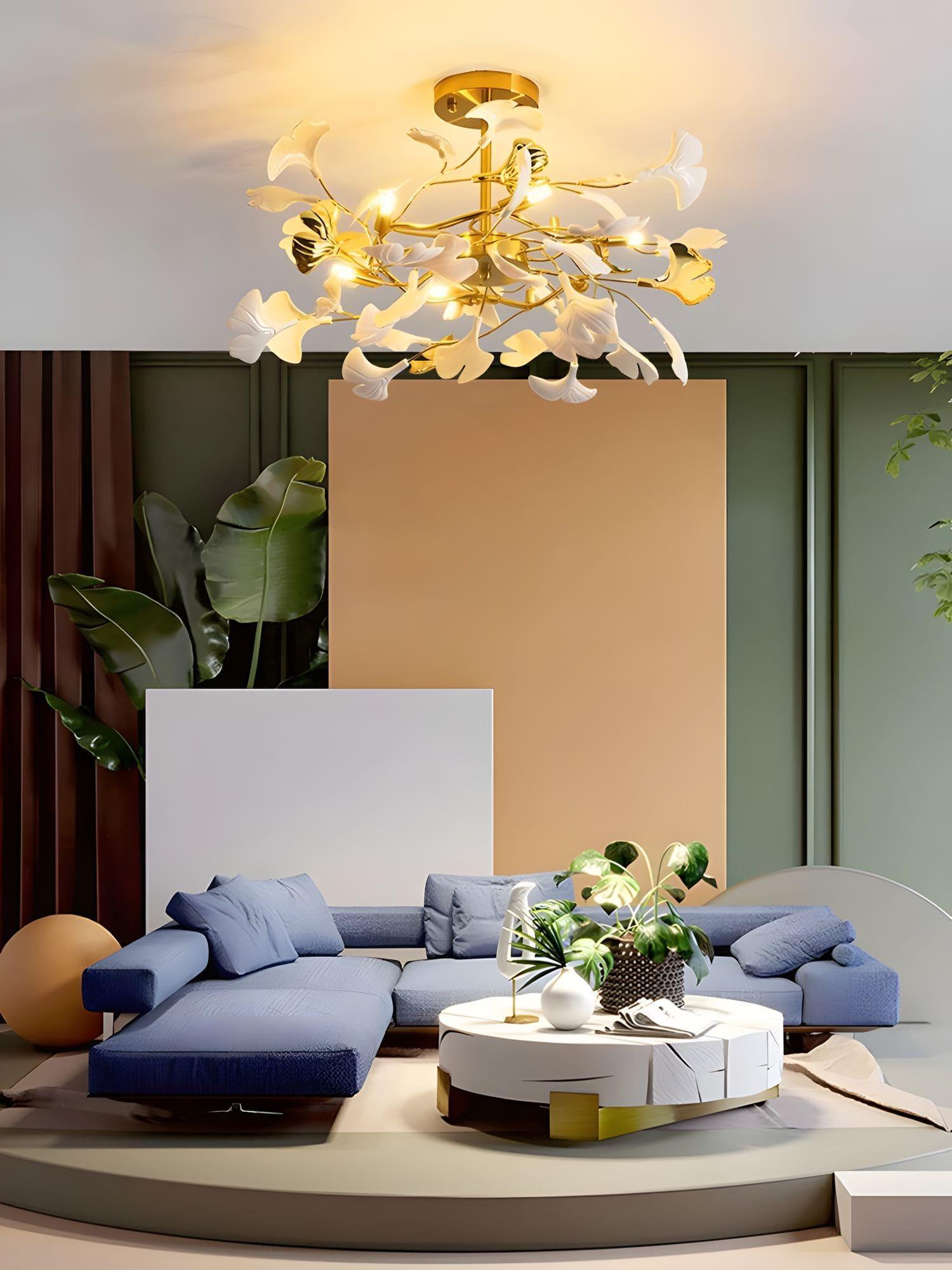 Gingko Chandelier Style G