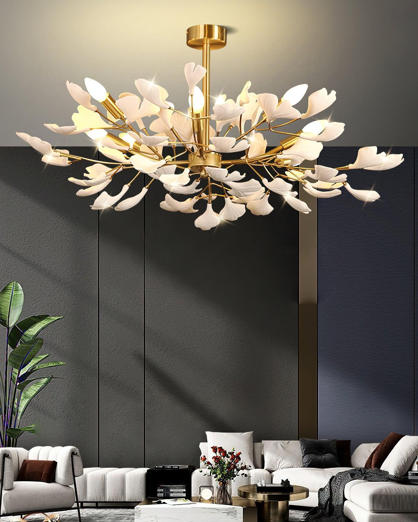 Gingko Chandelier Style G