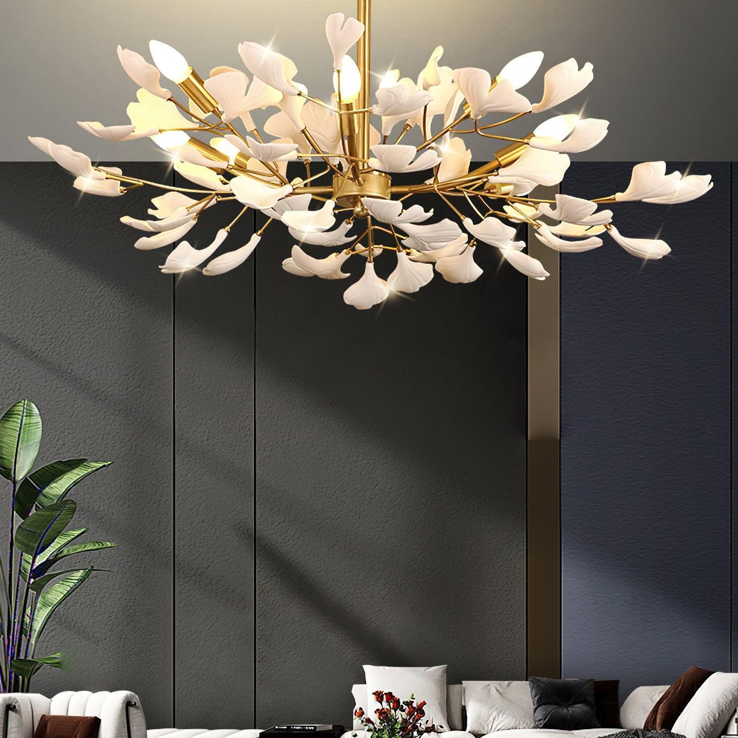 Gingko Chandelier Style G