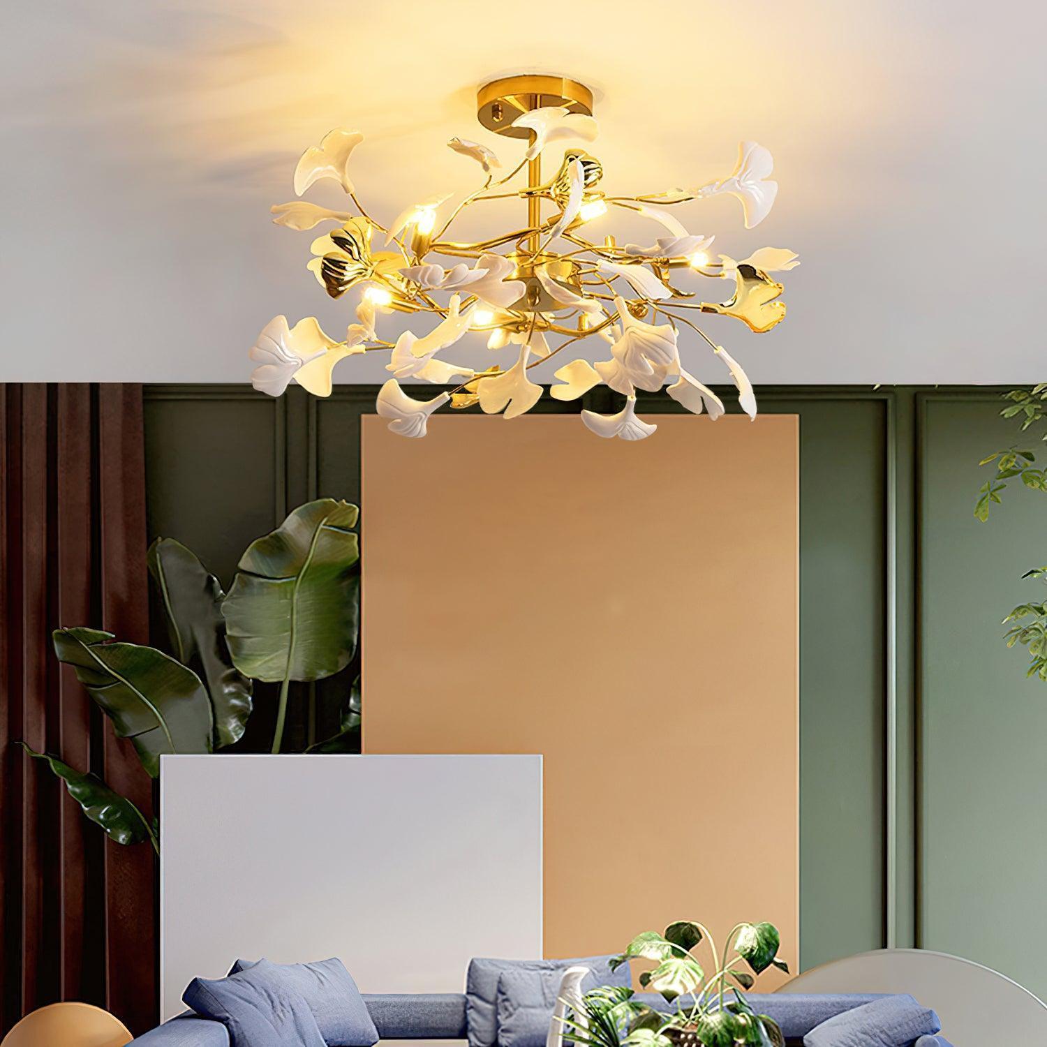 Gingko Chandelier Style G
