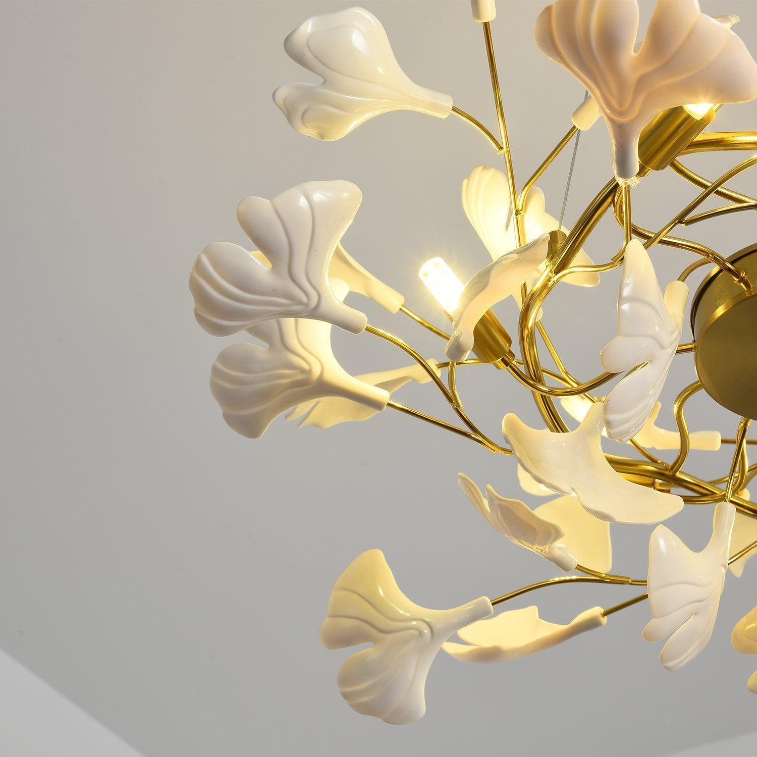 Gingko Chandelier Style G