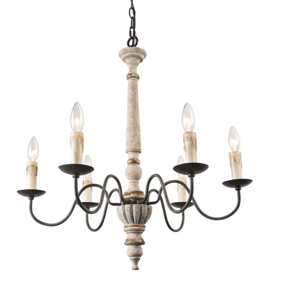 Rustic Candlestick Chandelier