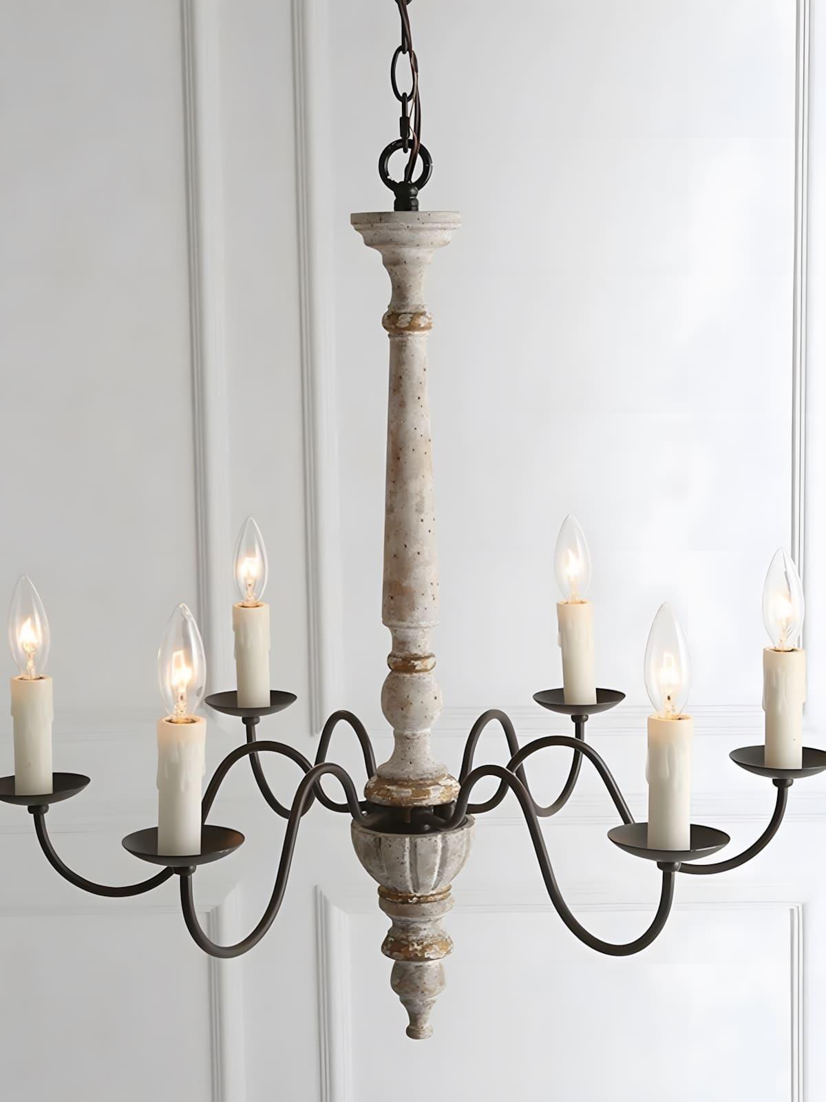 Rustic Candlestick Chandelier