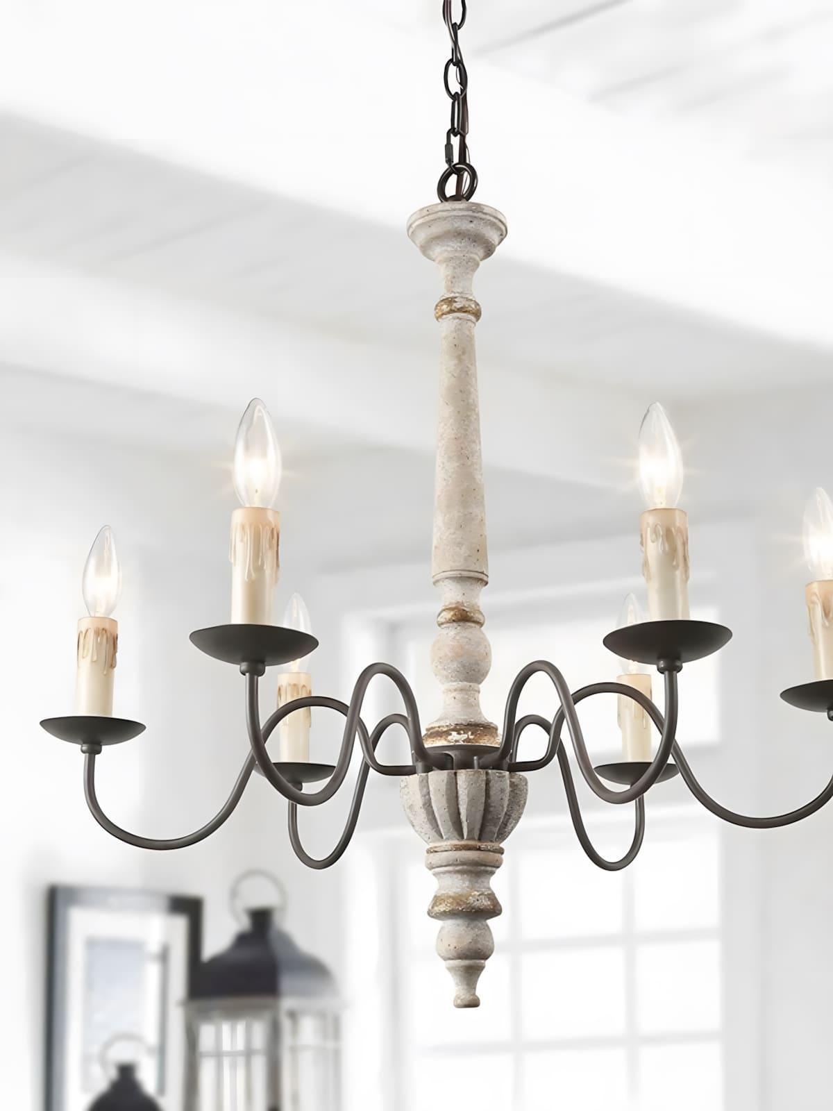 Rustic Candlestick Chandelier