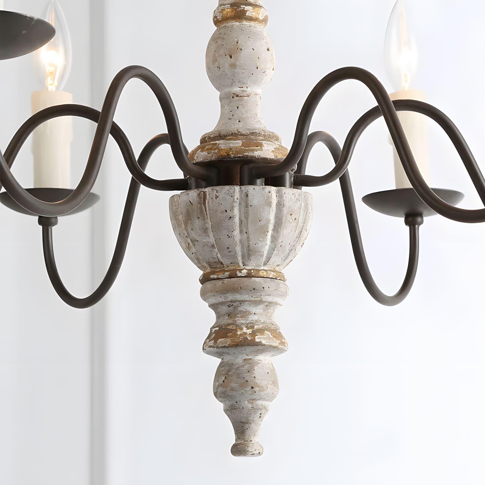 Rustic Candlestick Chandelier