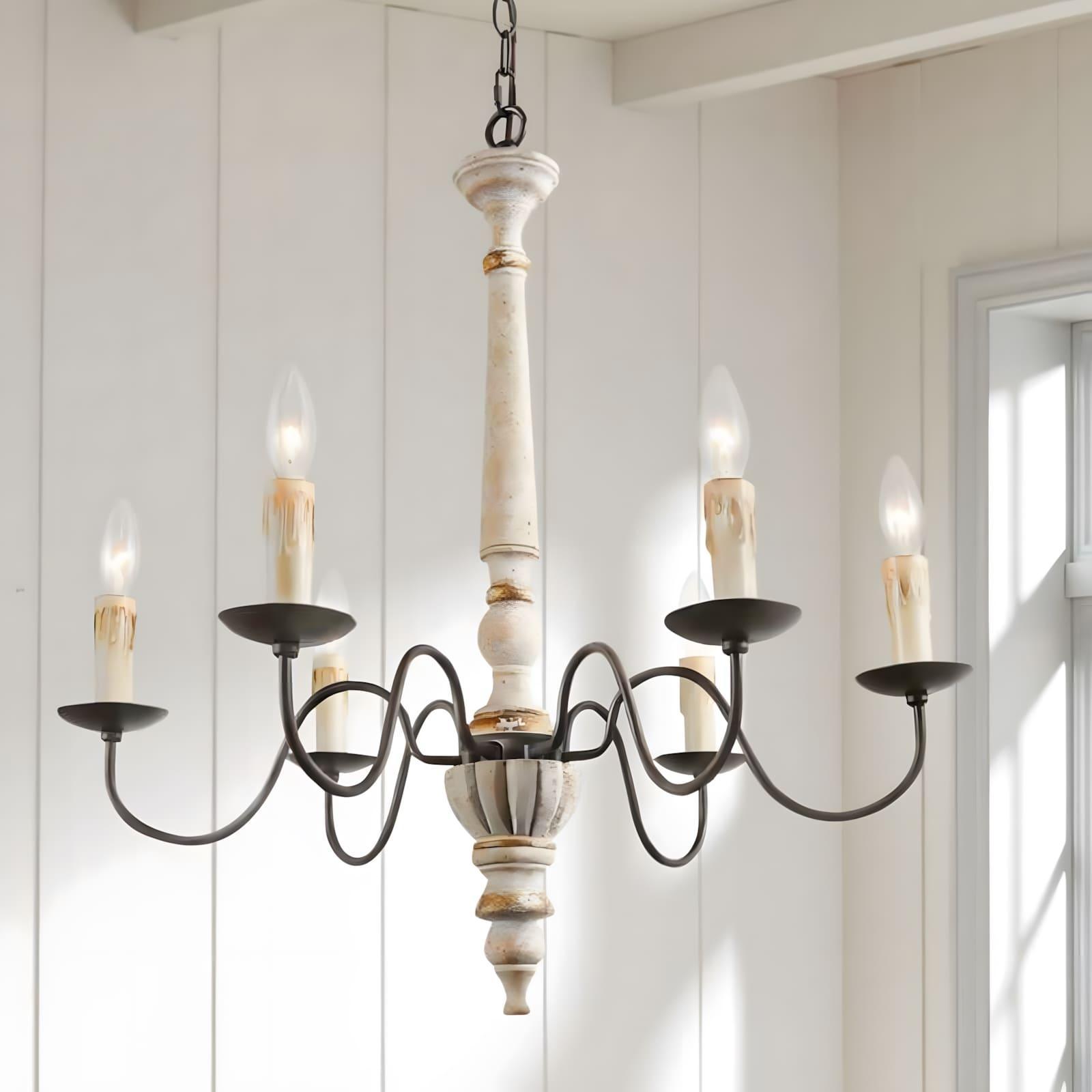 Rustic Candlestick Chandelier