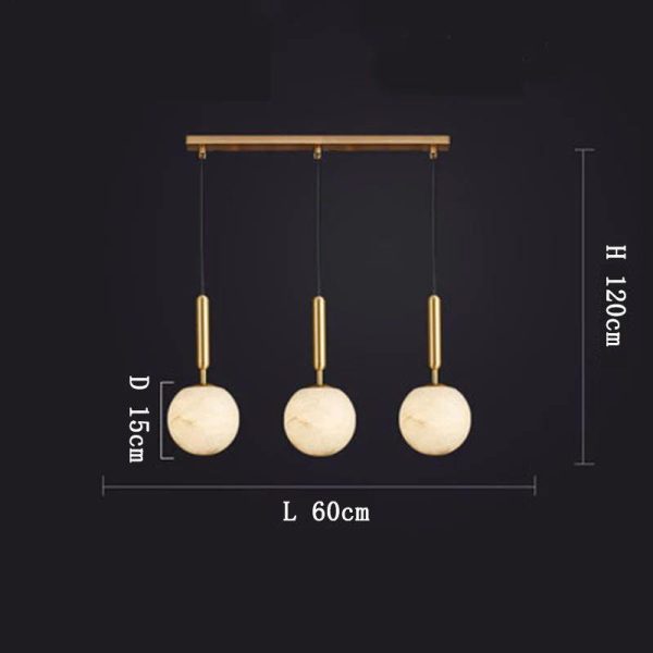 alabaster global pendant light