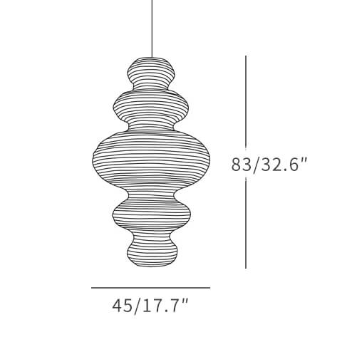 Akari_Juni_Pendant_Lamp_size
