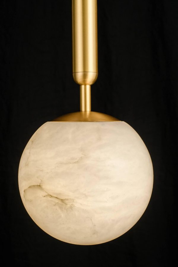 alabaster global pendant light