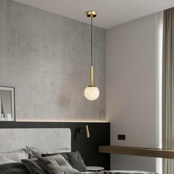 alabaster global pendant light