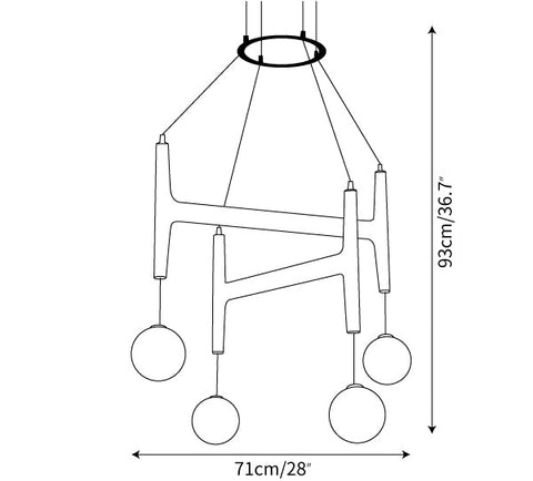 Astra_Chandelier_size