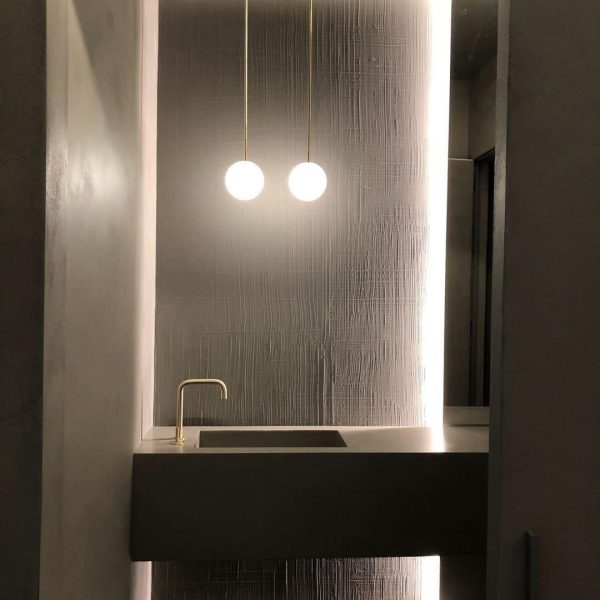 brass architectural series pendant lamp