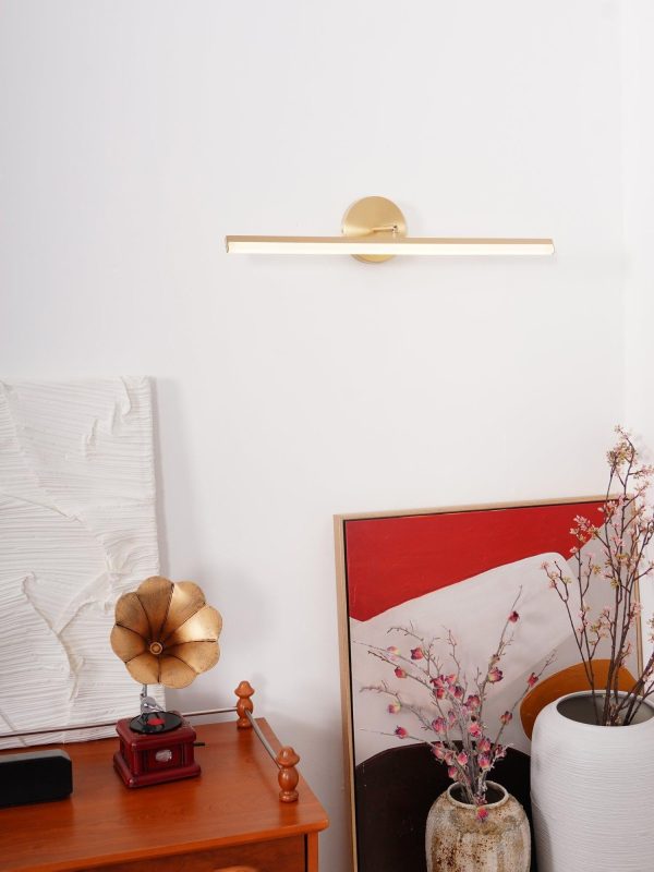 brass led bath vanity light