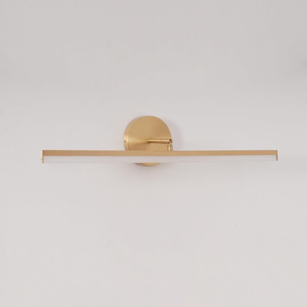 brass led bath vanity light