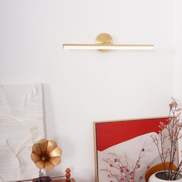 brass led bath vanity light