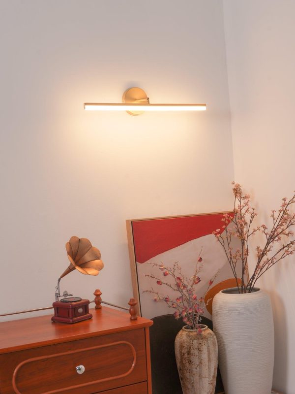 brass led bath vanity light