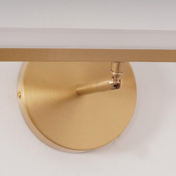 brass led bath vanity light