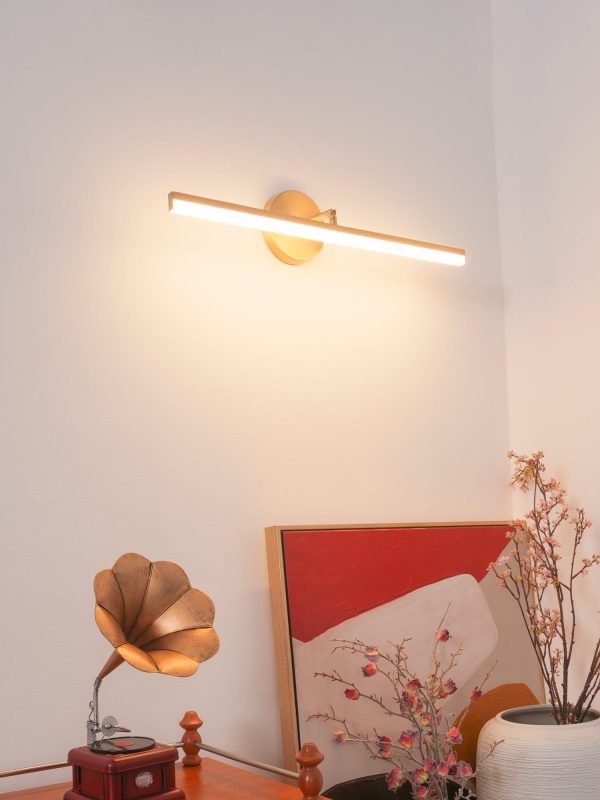 brass led bath vanity light