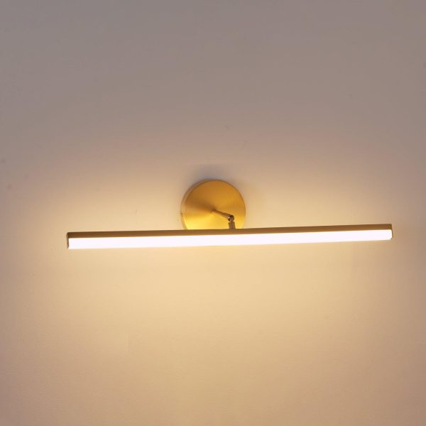 brass led bath vanity light