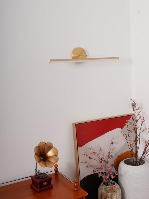 brass led bath vanity light