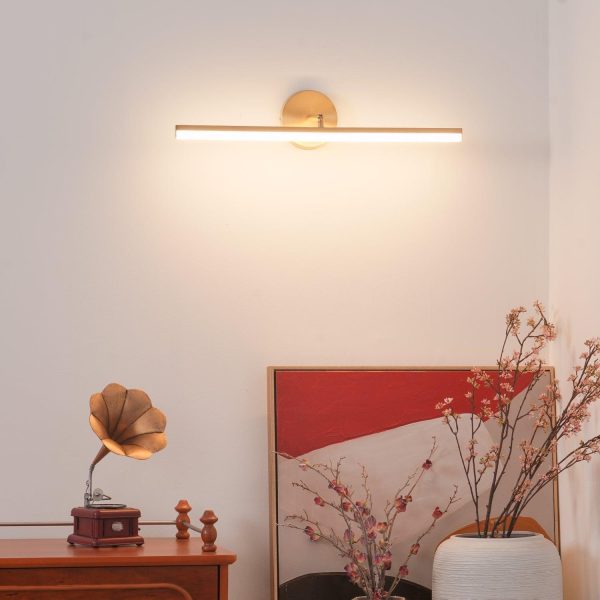 brass led bath vanity light