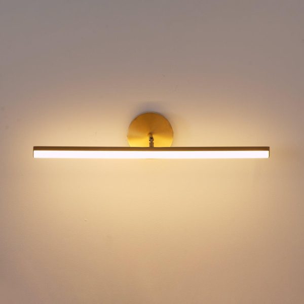 brass led bath vanity light