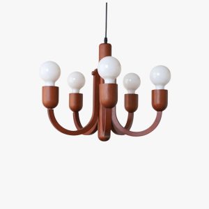candela teak chandelier
