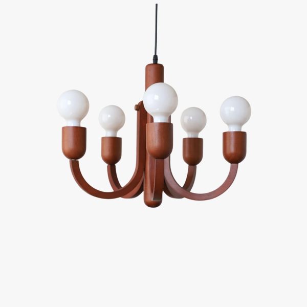 candela teak chandelier