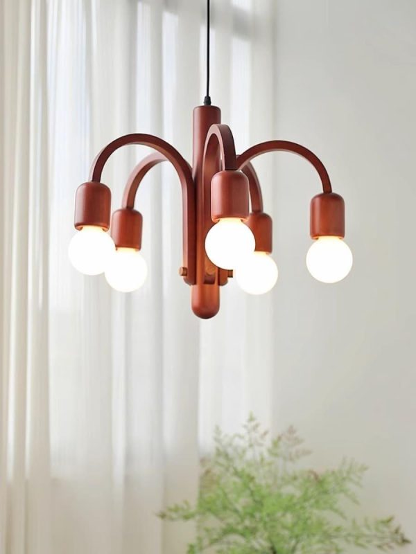 candela teak chandelier