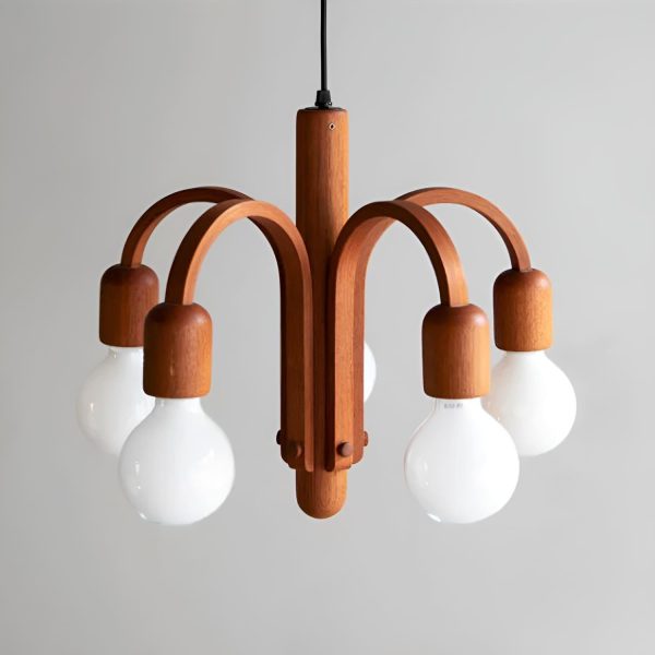 candela teak chandelier