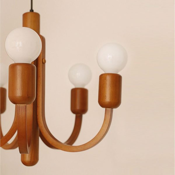 candela teak chandelier