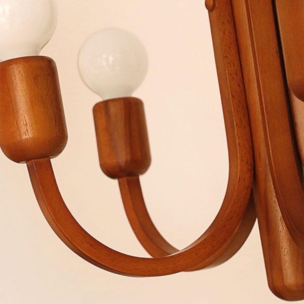 candela teak chandelier