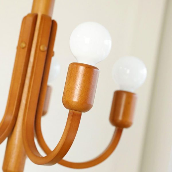 candela teak chandelier