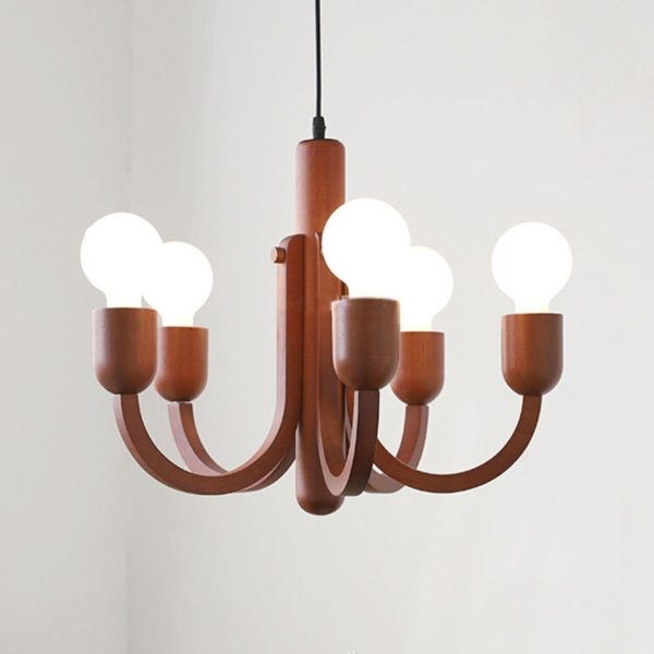 candela teak chandelier