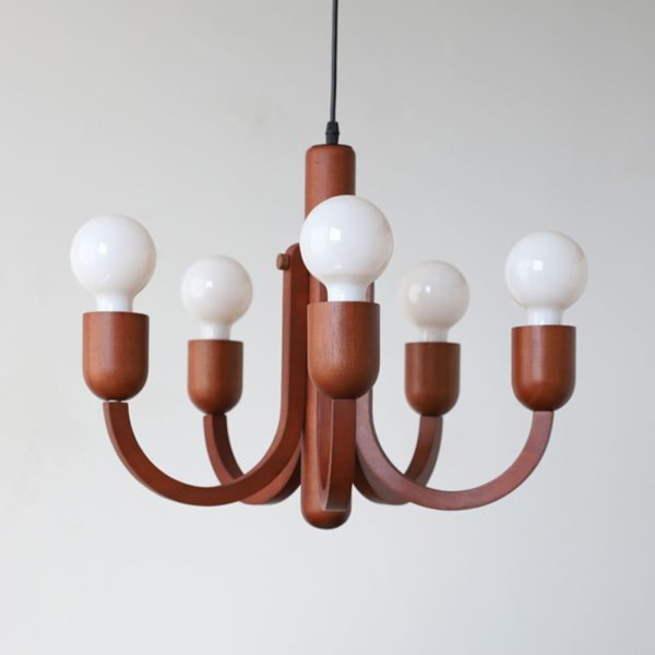 candela teak chandelier