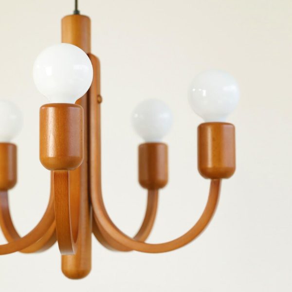 candela teak chandelier