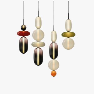 candied glass pendant light