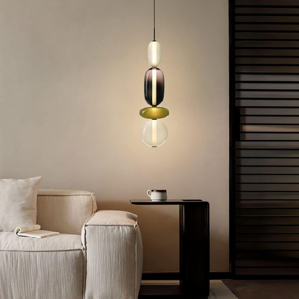 candied glass pendant light
