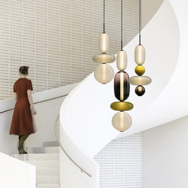 candied glass pendant light