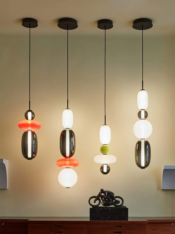 candied glass pendant light