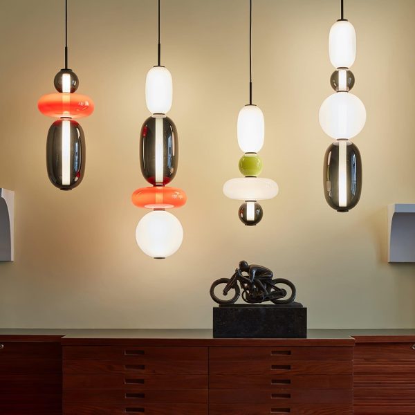candied glass pendant light