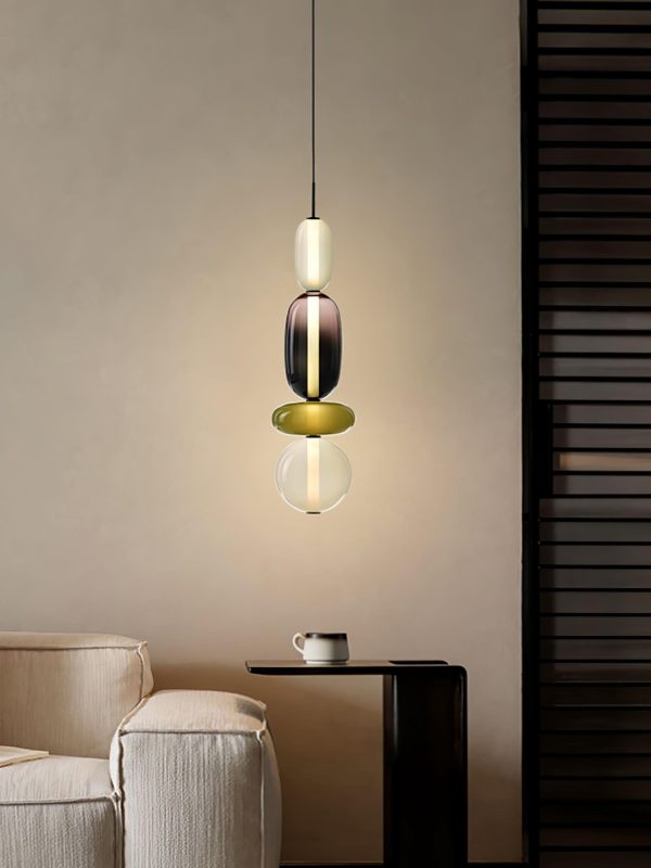candied glass pendant light