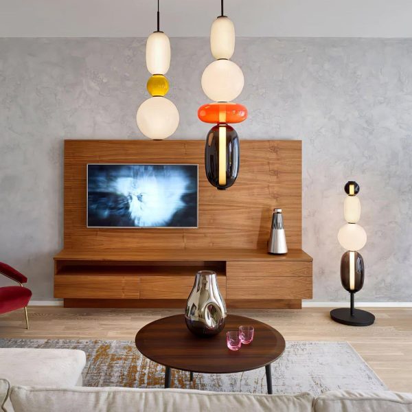 candied glass pendant light