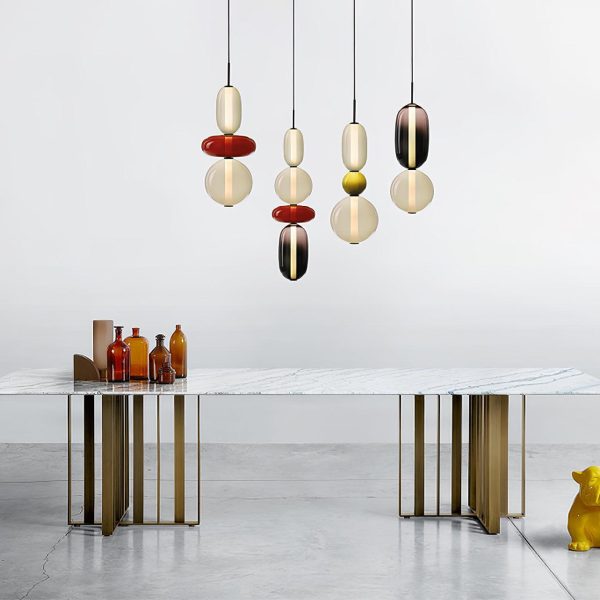 candied glass pendant light