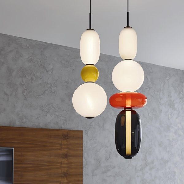 candied glass pendant light